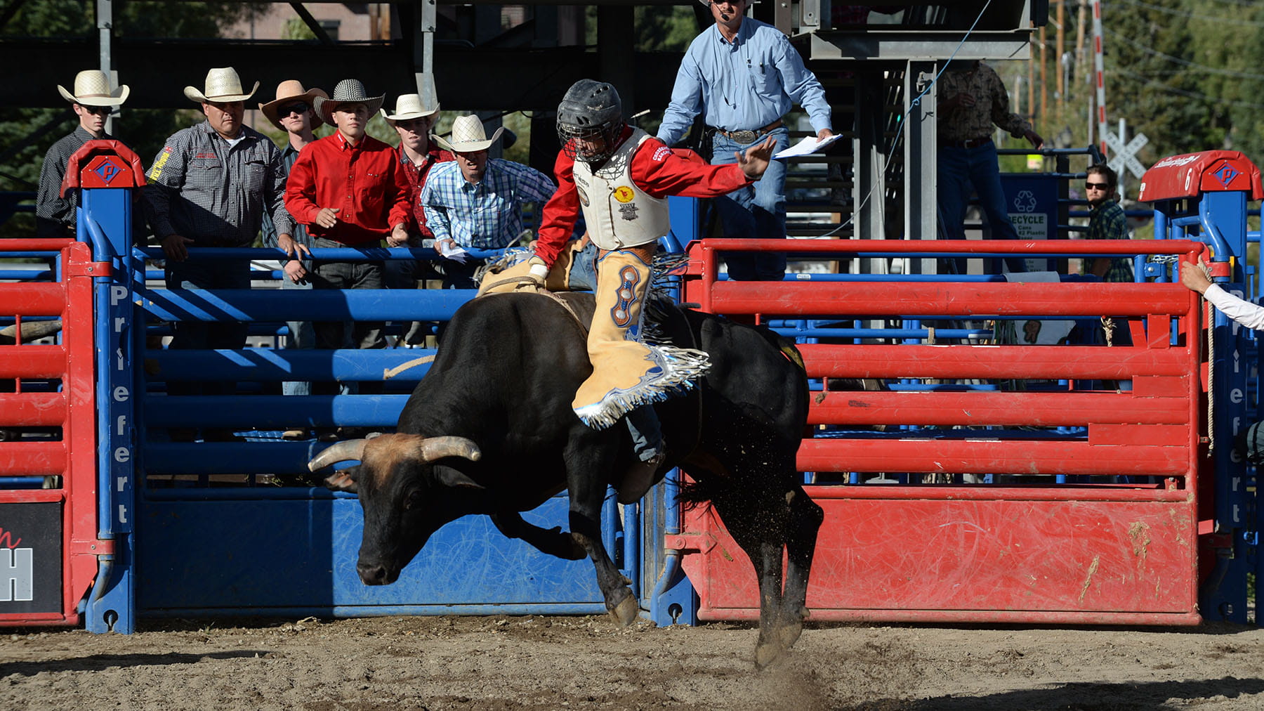 Riding in the Rockies Bull Riding\